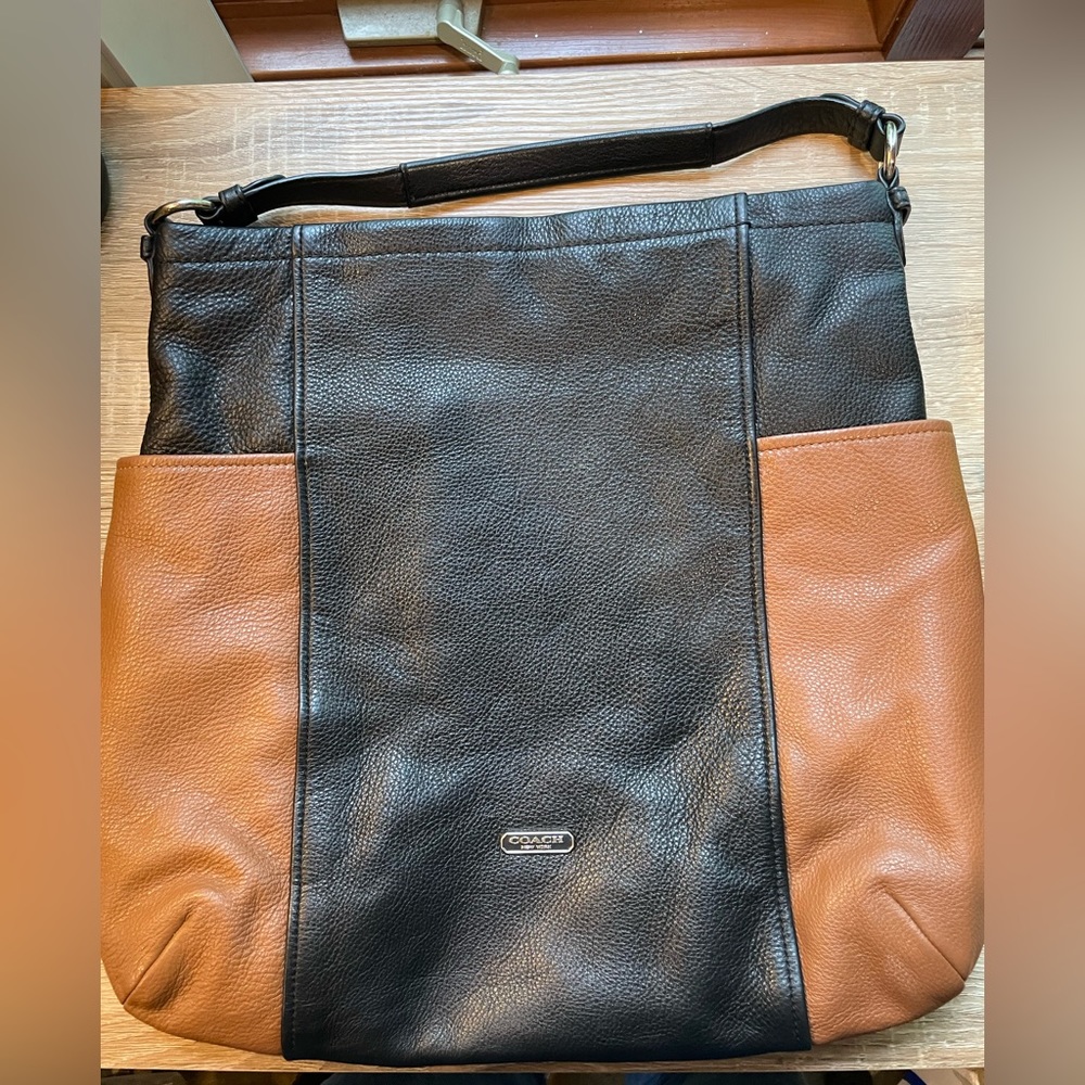 Coach soft leather shoulder bag